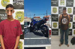 Dupla é presa suspeita de roubar veículos em Teresina (Foto: Divulgação/ PC-PI)