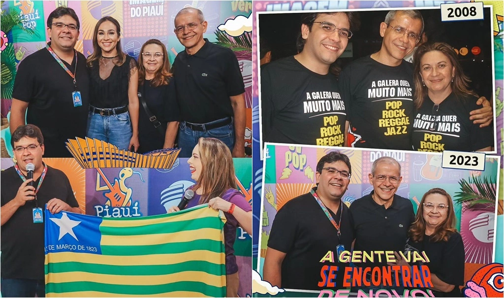 Governador levou a família e refez foto