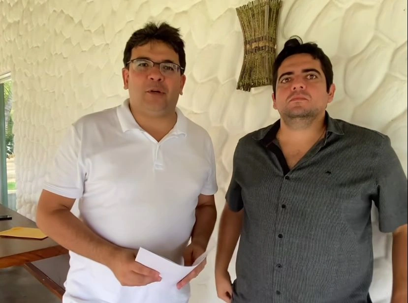 Governador Rafael Fonteles e o prefeito Felipe Ribeiro