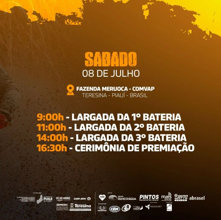 Piauí Rally Cup - programação