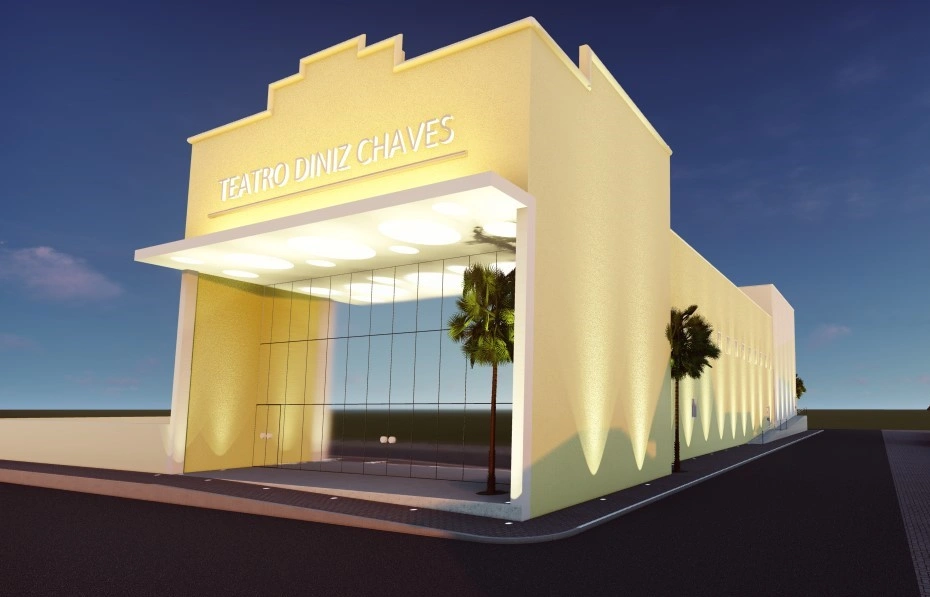 Projeto do teatro municipal Diniz Chaves