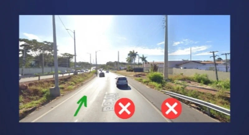Via do lado direito e acostamento serão interditados