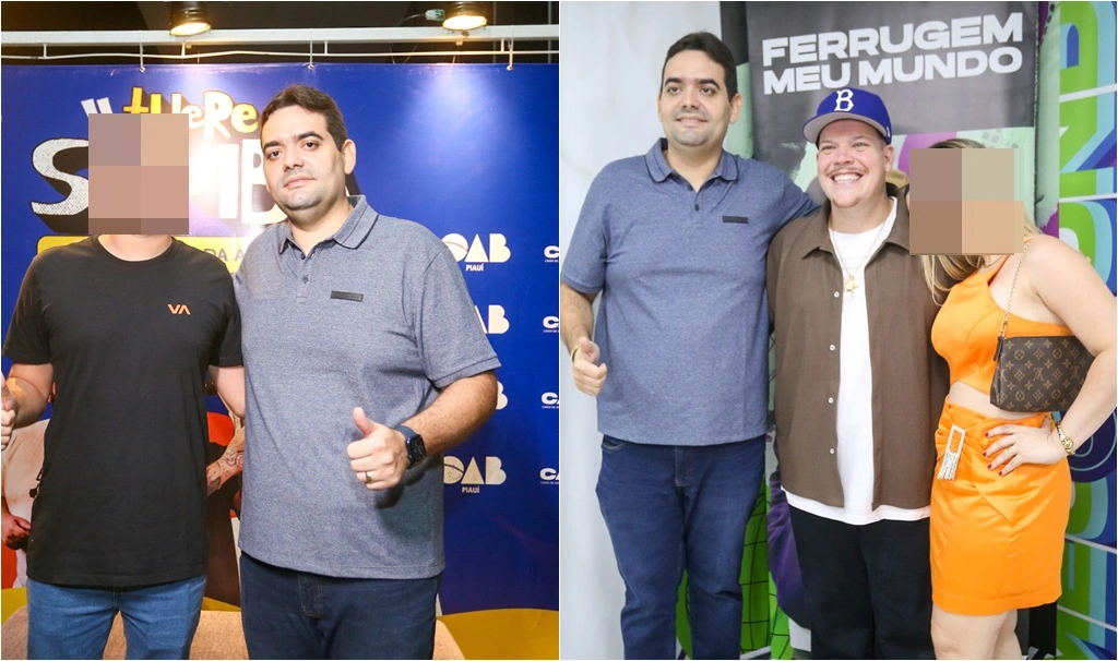 Advogado tirou várias fotos, inclusive com o cantor Ferrugem