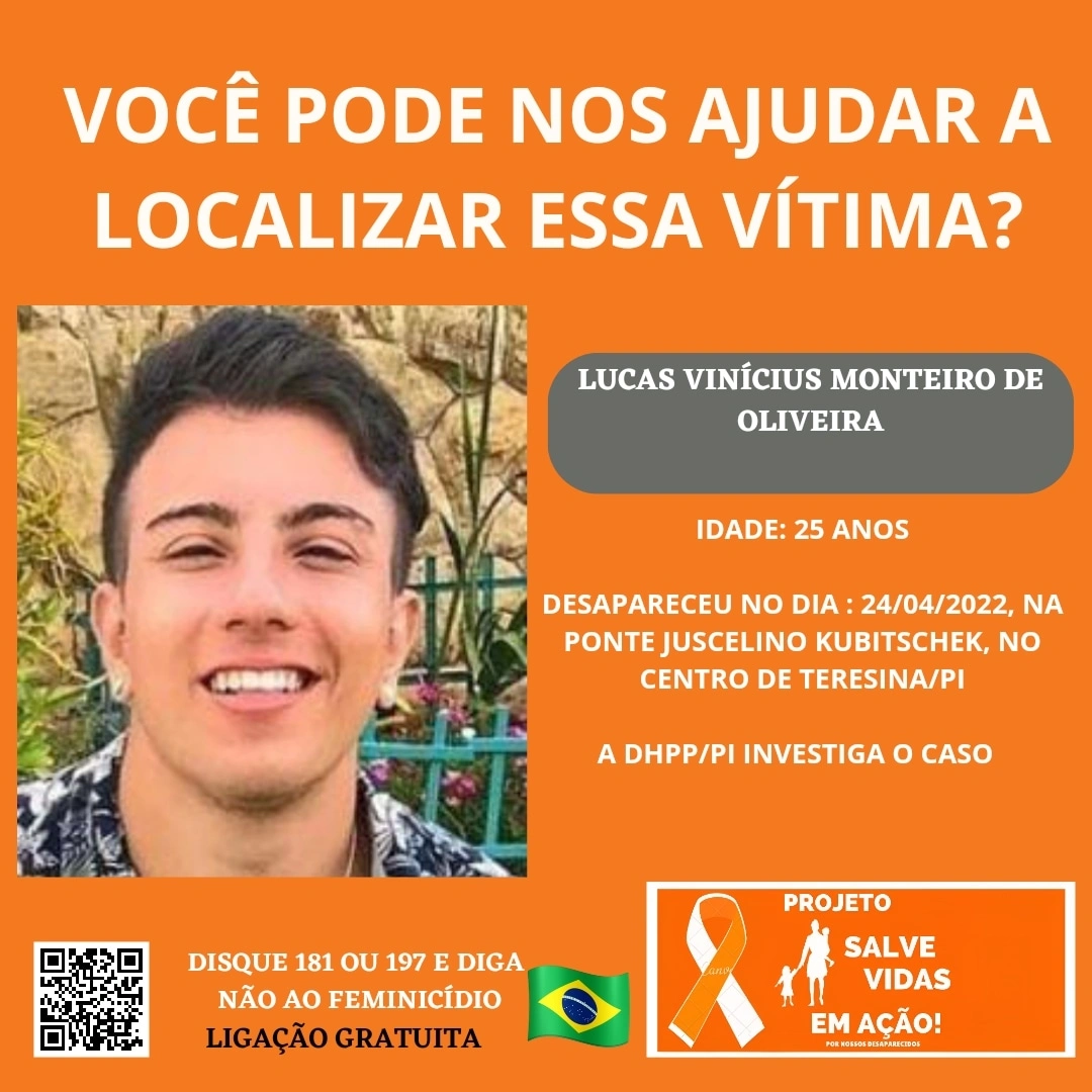 Campanha para encontrar Lucas Vinícius