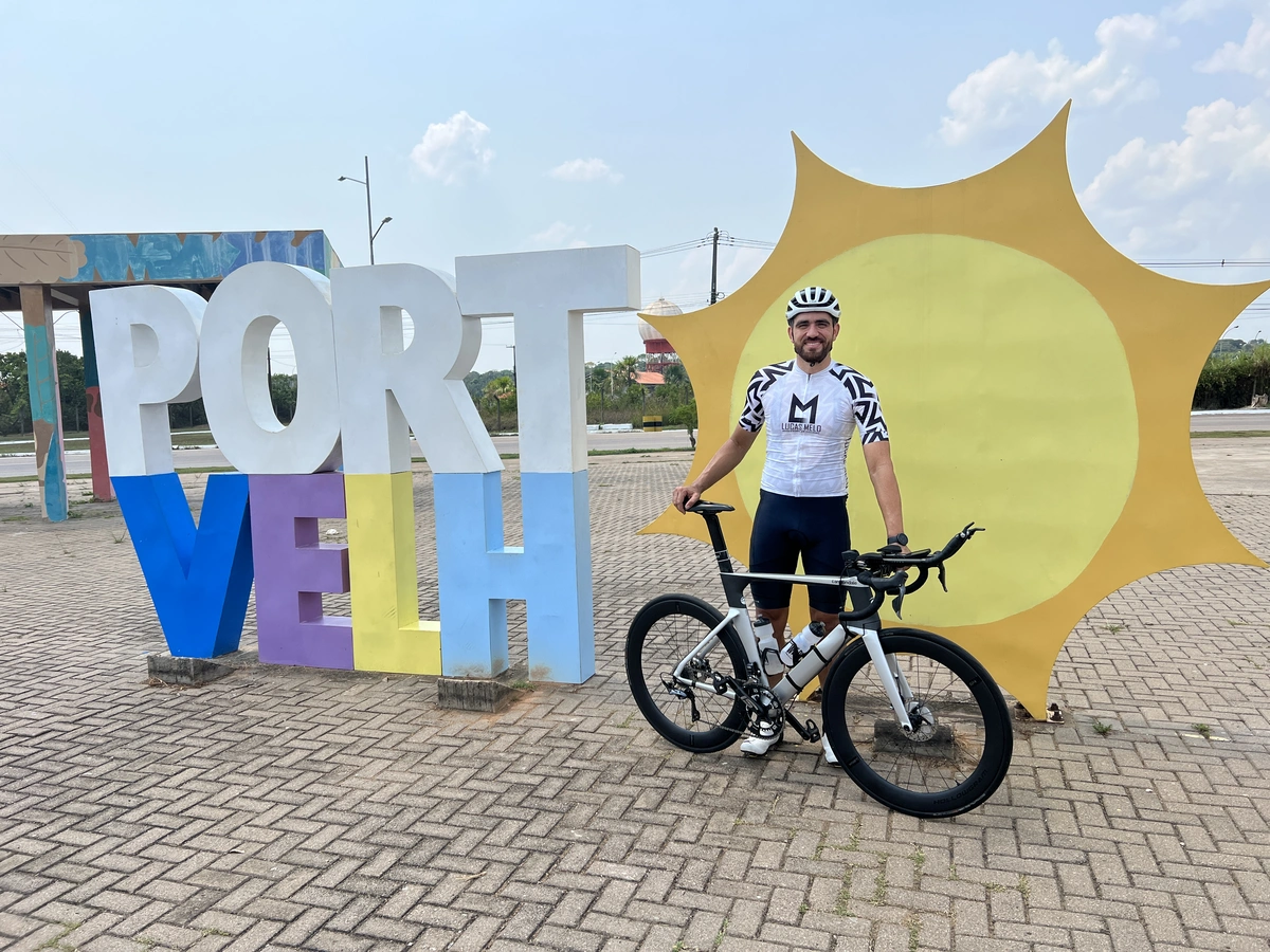 Ciclista Emanuel Rabelo