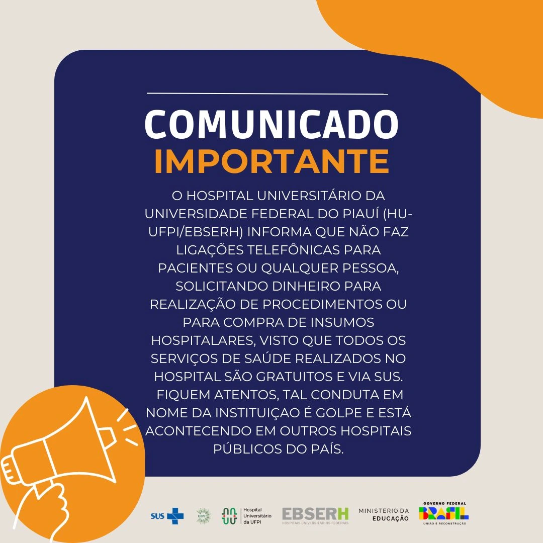 Comunicado do Hospital Universitário da UFPI