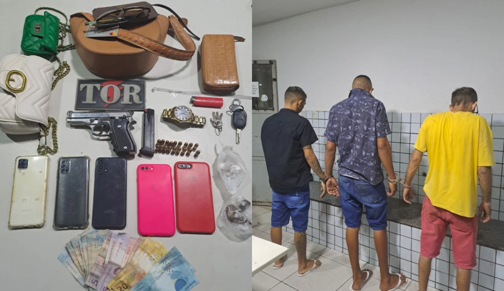 Criminosos são presos e tentam suborna policiais em Teresina