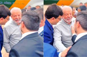 Fábio Novo é apresentado para Lula (Foto: Reprodução)