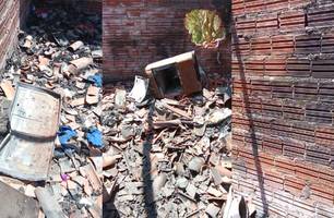 Família pede ajuda após curto-circuito causar incêndio e destruir casa no Piauí (Foto: Divulgação)