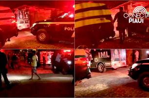 Homem assassinado em Parnaíba (Foto: Renato Carlos / Conecta Piauí)