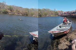 Homem morre afogado em barragem (Foto: Divulgação/ Corpo de Bombeiros)