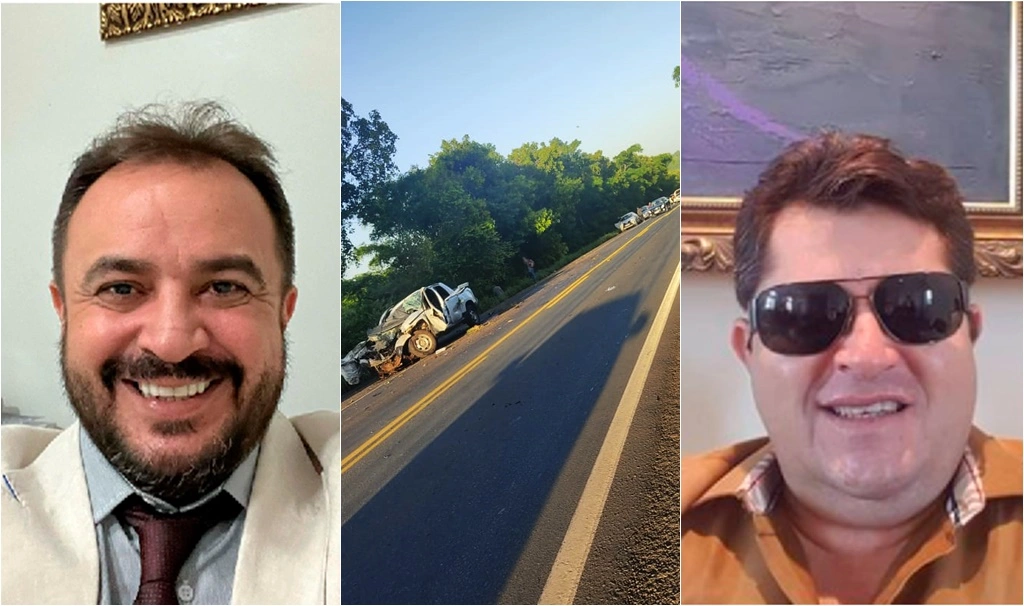 O então presidente da Câmara Municipal de Caxias, vereador Teódulo Aragão, e o assessor Sinésio Aquino