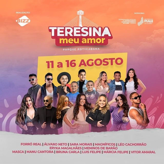 Programação do evento Teresina Meu Amor