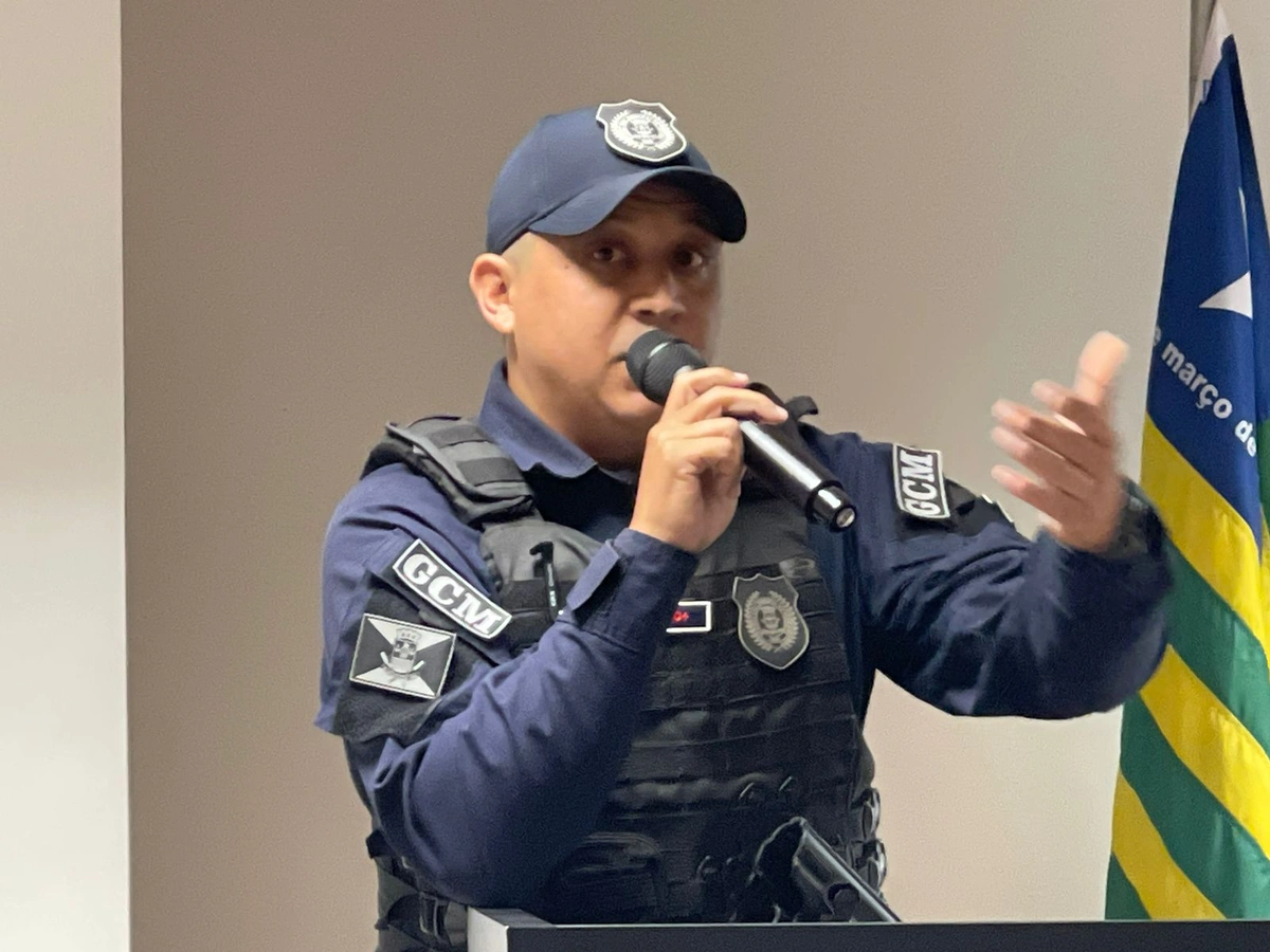 Waltenir Alexandre, representante Guarda Civil Municipal na sessão
