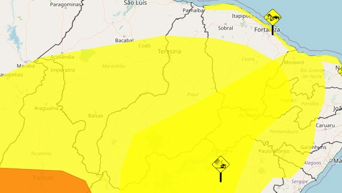 Alerta amarelo para o Piauí