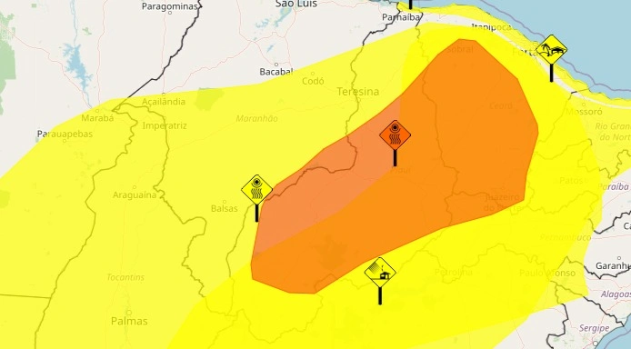 Alertas para o Piauí