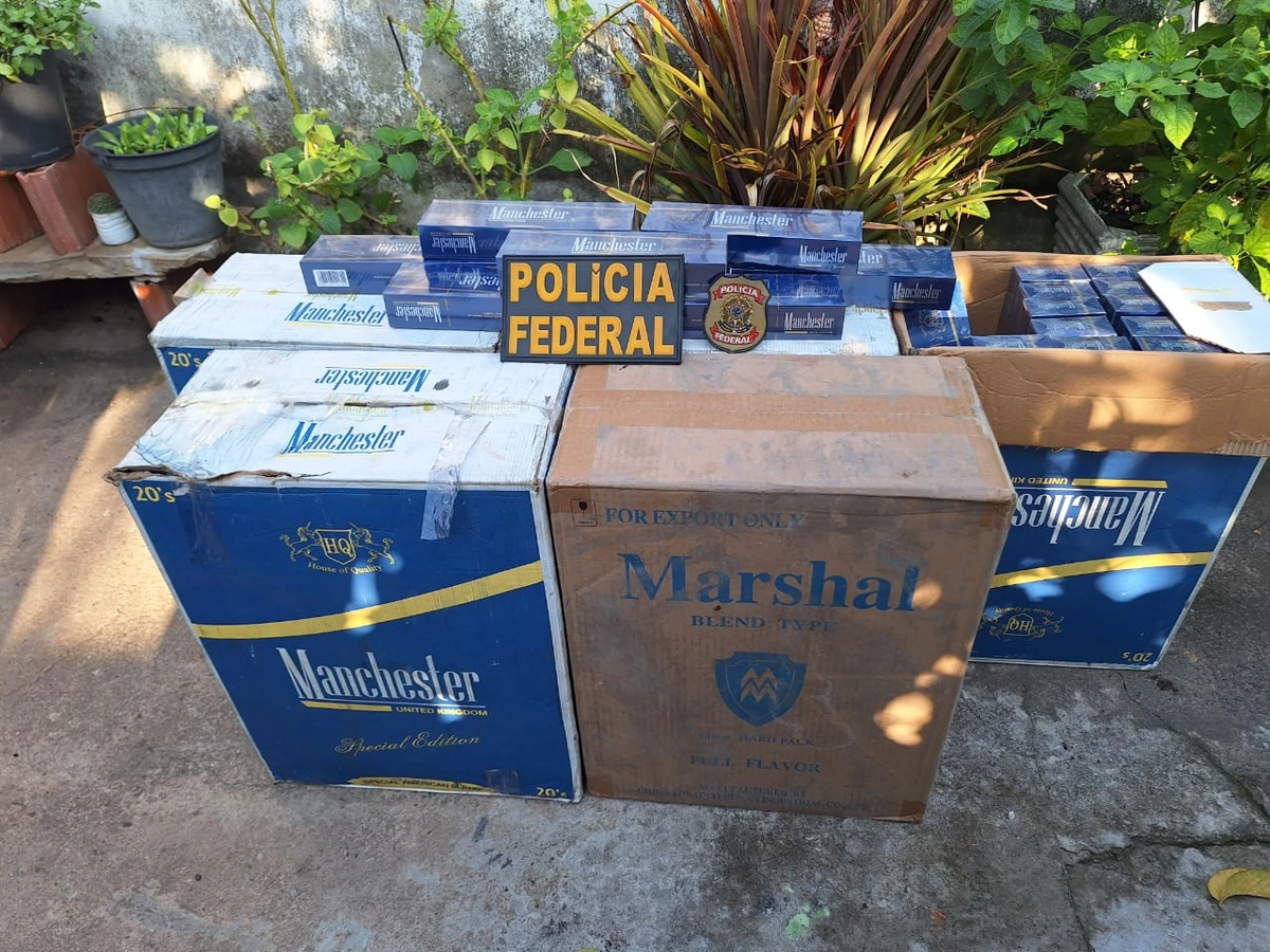 Carga apreendida de cigarros contrabandeados