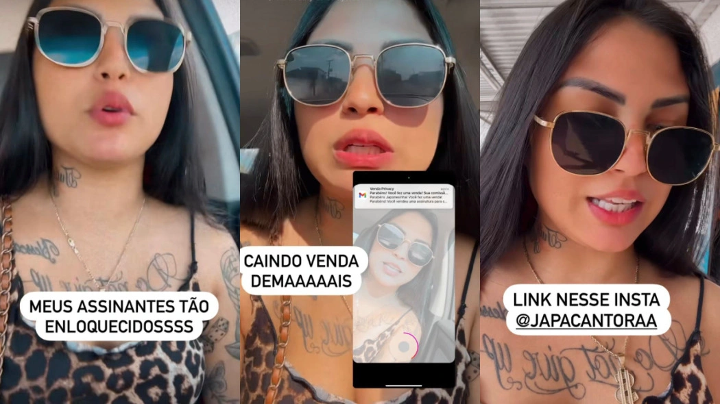 Japa Cantora volta a produzir 'conteúdos' e agradece assinantes: 'A3 de novo'