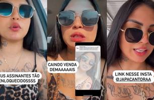 Japa Cantora volta a produzir 'conteúdos' e agradece assinantes: 'A3 de novo' (Foto: Reprodução)