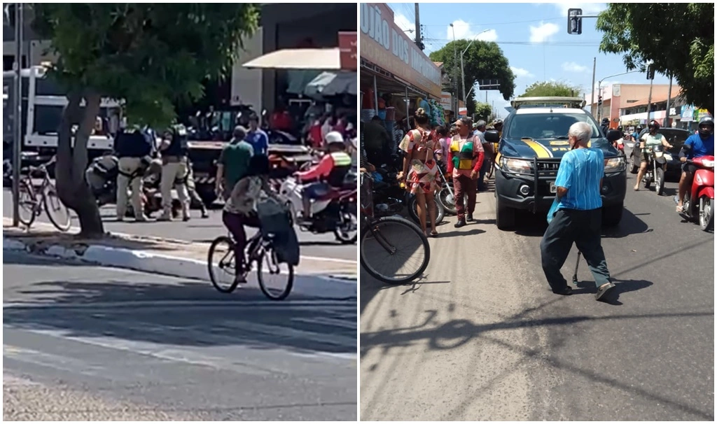 Mototaxista causa tumulto