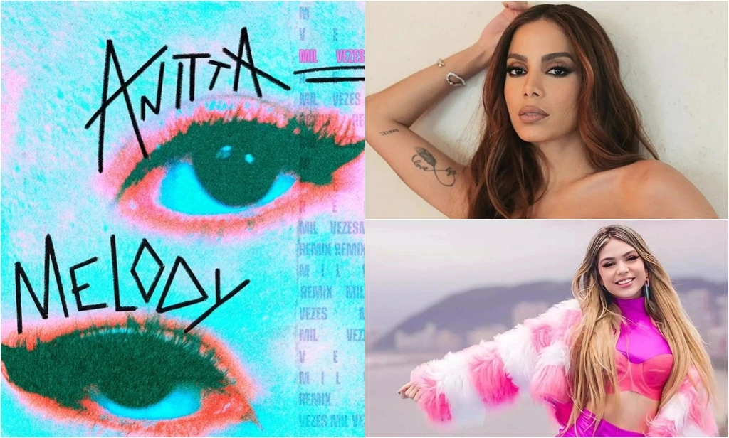 Capa de 'Mil Veces', colaboração entre Anitta e Melody