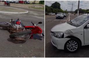 Casal fica ferido após se envolver em um grave acidente em Piripiri (Foto: Reprodução)