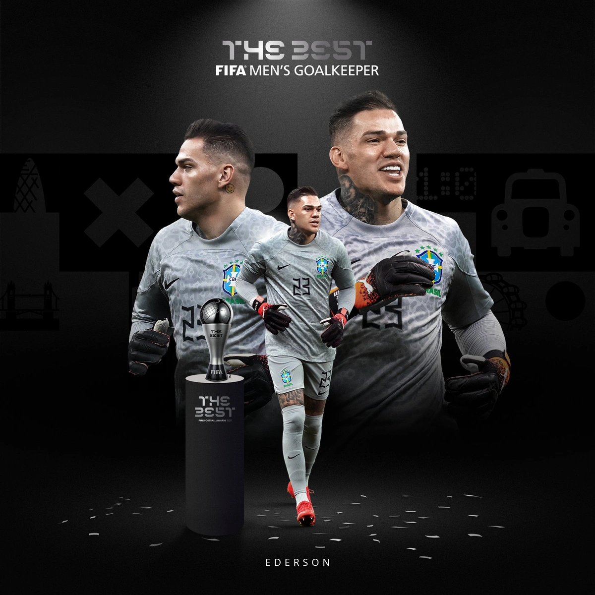 Goleiro da seleção brasileira Ederson