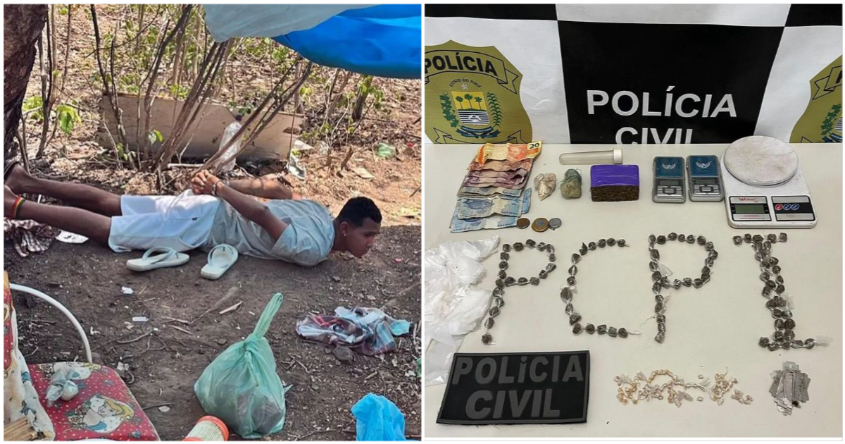Homem é preso suspeito de tráfico de drogas em Buriti dos Lopes