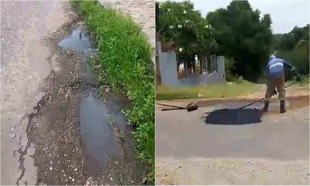Morador denuncia que funcionários da ETURB se recusaram a tampar buraco
