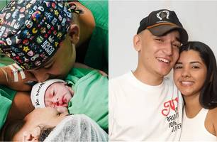 Nasce Jorge, filho do cantor João Gomes e Ary Mirelle (Foto: Reprodução)