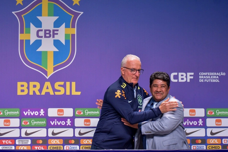 Presidente da CBF, Ednaldo Rodrigues, apresenta Dorival Júnior, novo técnico da Seleção Brasileira