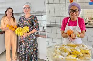 Projeto Nutrindo Saúde e Amor distribui frutas para pacientes de radioterapia (Foto: Reprodução)