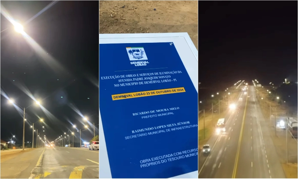 BR 316 em Demerval Lobão ganha nova iluminação com recursos próprios do município