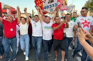 Fábio Novo reúne mais de 22 mil pessoas na maior caminhada da história de Teresina (Foto: James Rodrigues/Conecta Piauí)