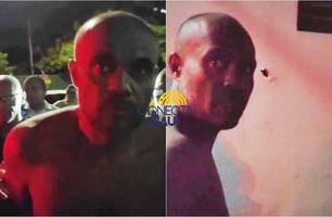 Homem é preso por tráfico e xinga repórter (Foto: Repórter 12 / Conecta Piauí)