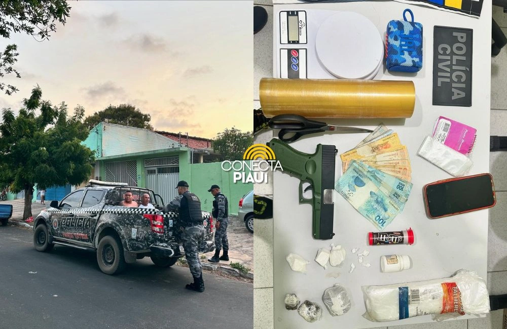 Polícia Civil apreende drogas e prende dois em operação contra tráfico em Parnaíba