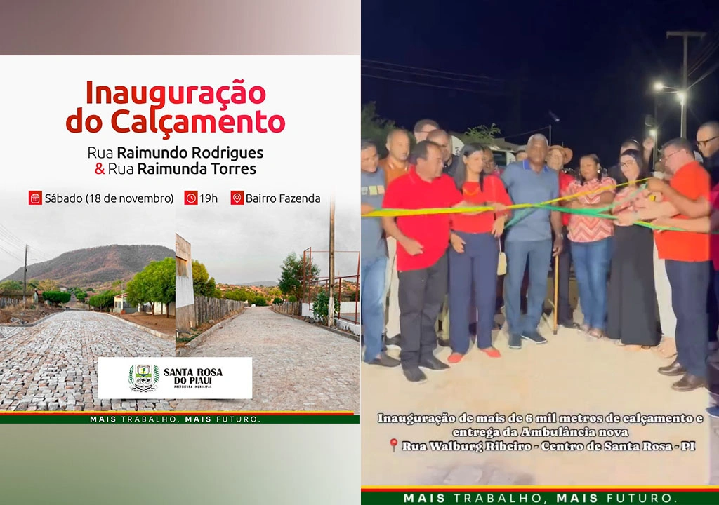 Prefeito inaugurou obras como se tivessem sido executadas pela prefeitura
