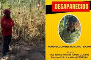 Raimundo estava desaparecido desde domingo (29) (Foto: Reprodução)