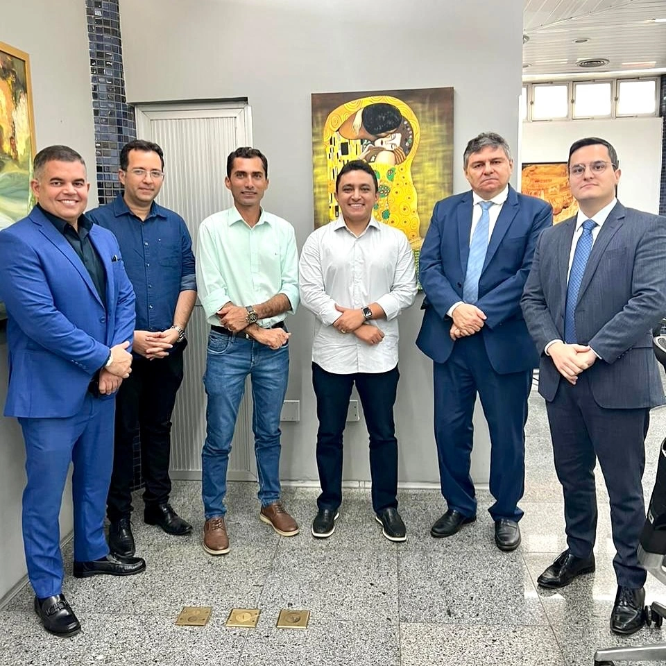 São Francisco do Piauí: Dr. Fabiano Araújo se reúne com presidente do TCE-PI