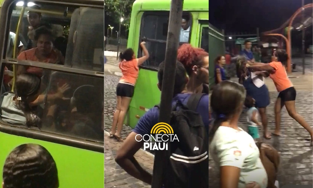Briga por assento de ônibus termina em agressões em praça no Centro de Teresina