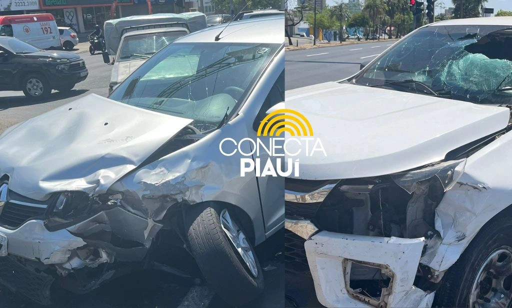 Colisão entre dois carros provoca congestionamento na Av. João XXIII em Teresina