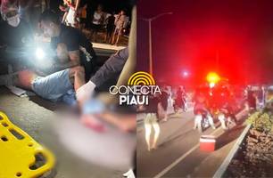 Colisão entre motos deixa uma pessoa levemente ferida em Cocal (Foto: Reprodução/Blog Cocal Alerta)