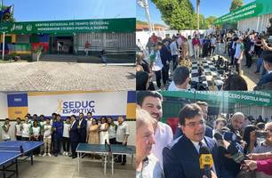 Governador inaugura reforma e modernização de escola na zona Sul de Teresina (Foto: James Rodrigues/Conecta Piauí)