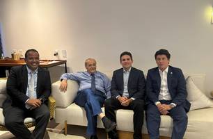 Hugo Motta, Enzo Samuel, Silvio Mendes e Victor Linhares se reúnem em Brasília (Foto: Reprodução)