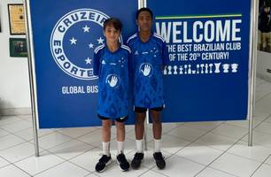João Felipe e Levi Abimael já de contrato assinado com o Cruzeiro E.C (Foto: Divulgação)
