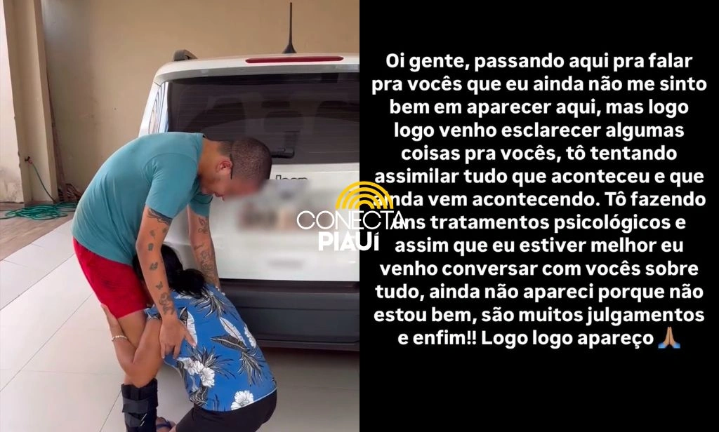 Lokinho é visto pela primeira vez com sua mãe após acidente em Teresina