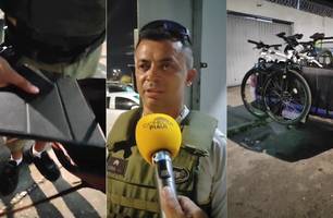 Polícia recupera objetos roubados de mulher na Avenida Raul Lopes, em Teresina (Foto: Repórter 12/Conecta Piauí)