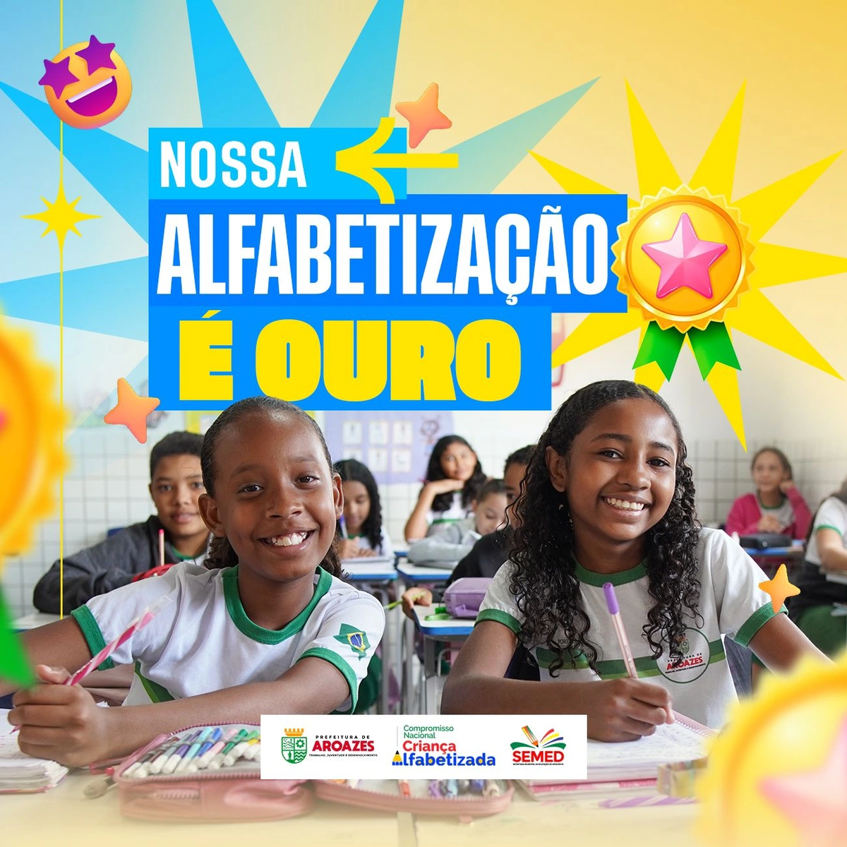 Prefeitura de Aroazes recebe Selo Compromisso Nacional pela Alfabetização do MEC