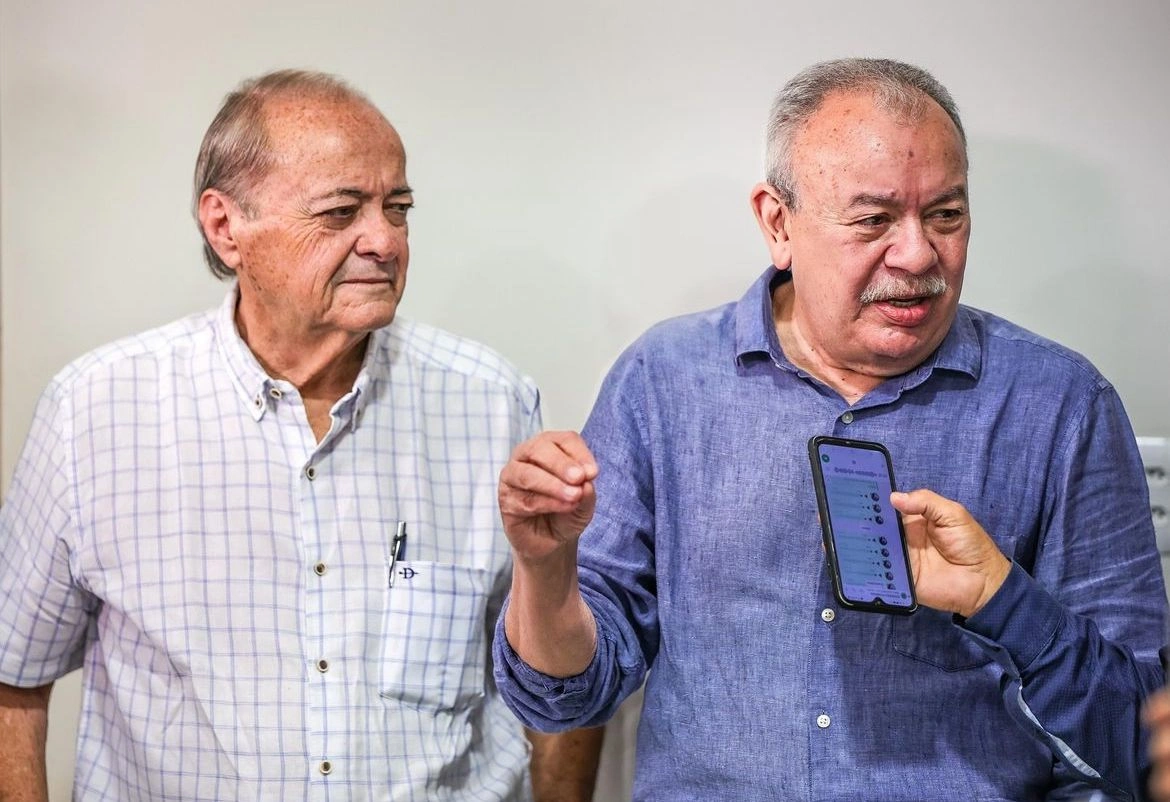 Silvio Mendes e engenheiro Antonio Santana debatem transporte em Teresina