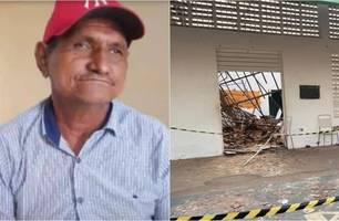Teto do Centro de Convivência desaba durante forró dos idosos e uma pessoa morre em Jaicós (Foto: Reprodução/Cidades na Net)